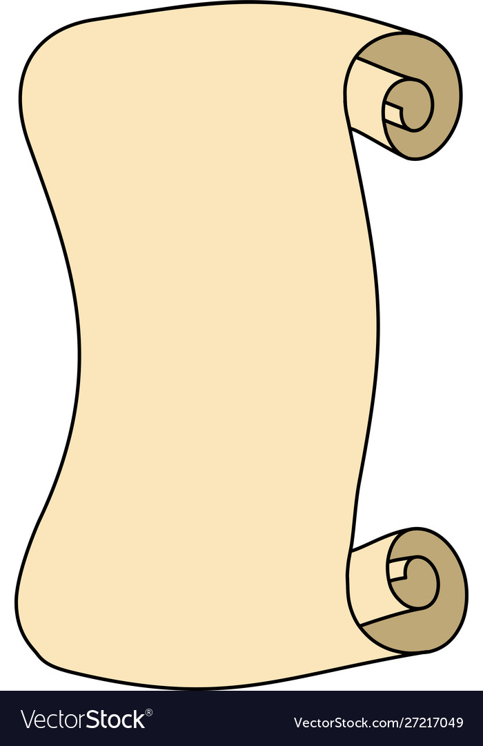 Old paper scroll