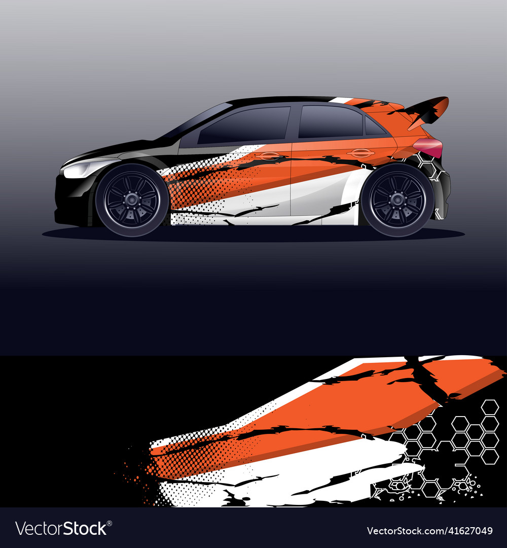 Race Car Wrap Graphic