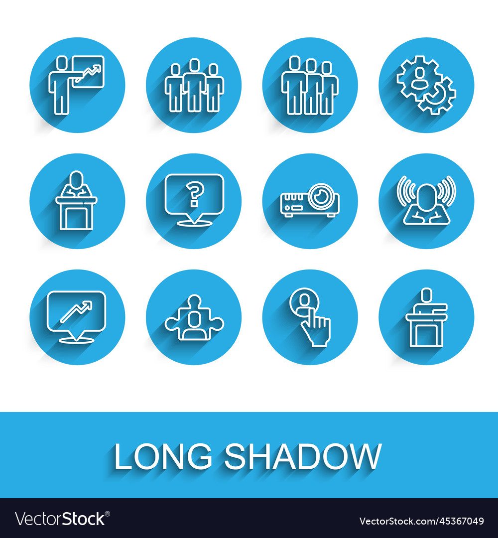 Set line graph schedule chart project team base vector image Set line graph schedule chart project team base