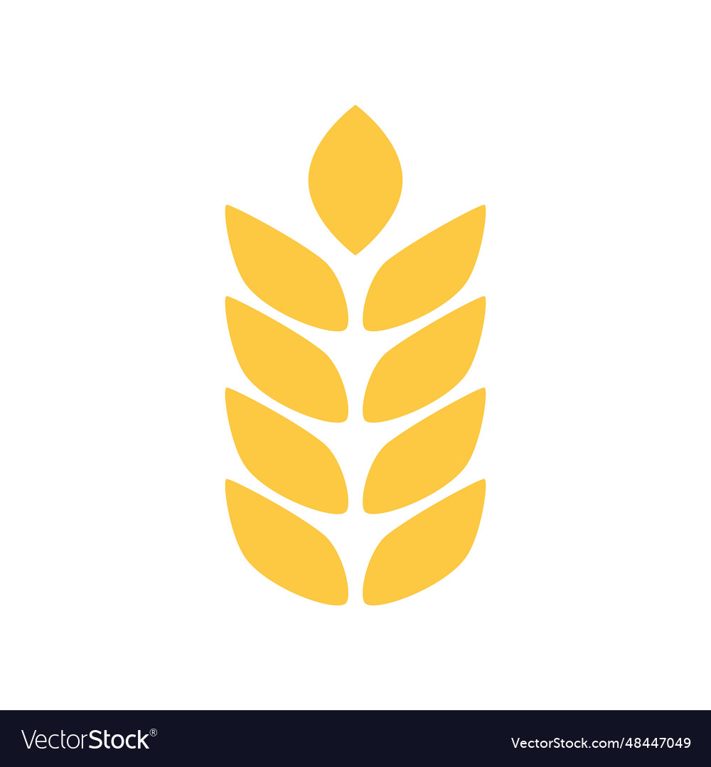 Wheat icon design template isolated Royalty Free Vector