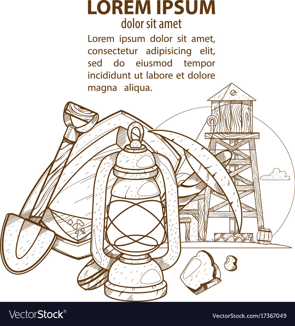 Wild west old mine game background with pick