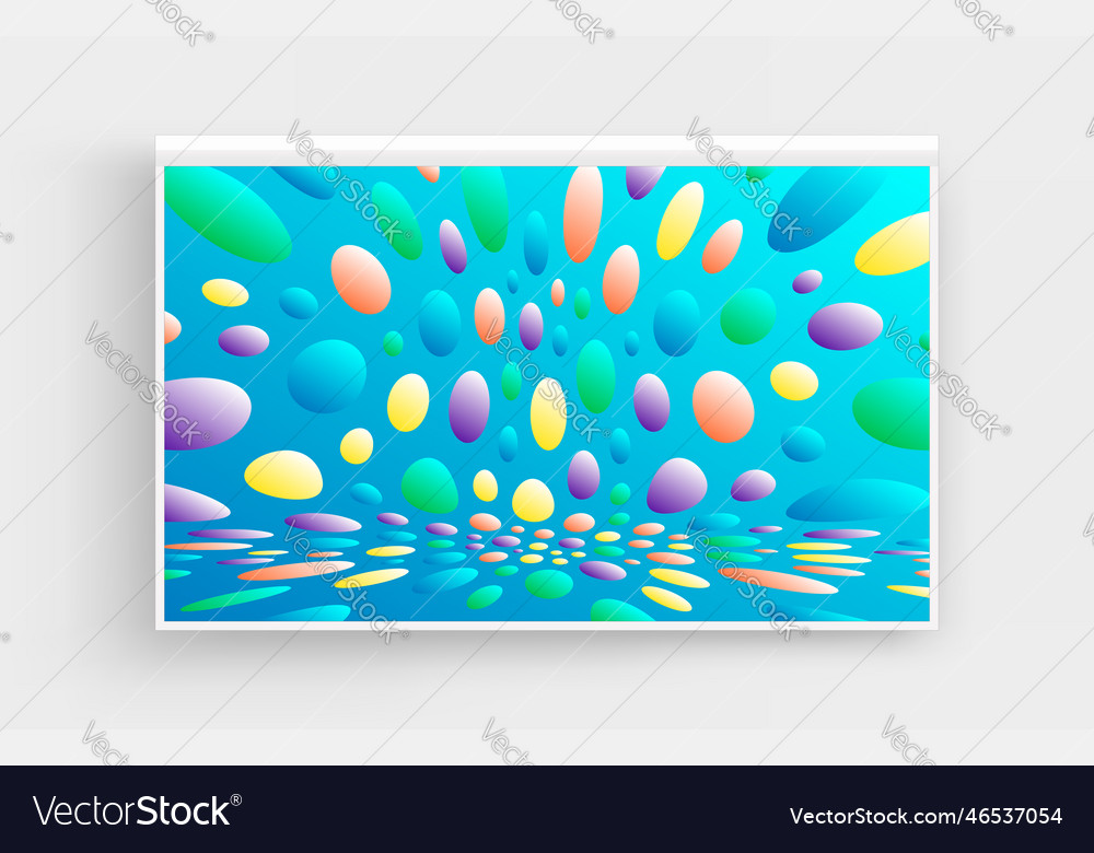 Abstract background with color circles chaotic Vector Image Abstract background with color circles chaotic