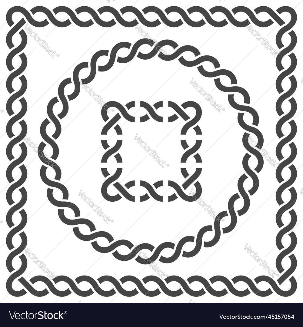 Antike Musterset für die Erstellung von Rahmen vector image Antike Musterset für die Erstellung von Rahmen
