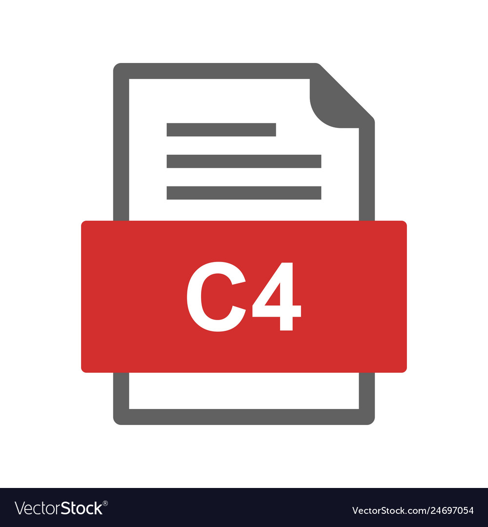 C4 file document icon