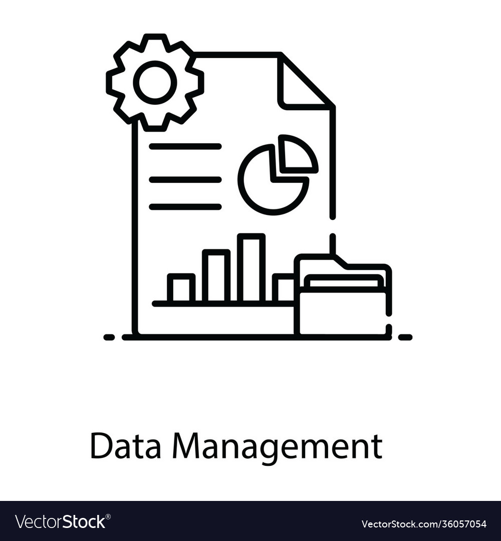 Data management Royalty Free Vector Image - VectorStock