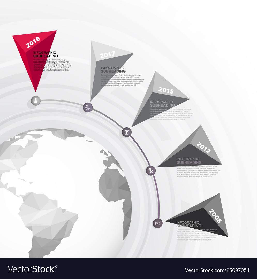 Infographic startup milestones time line template