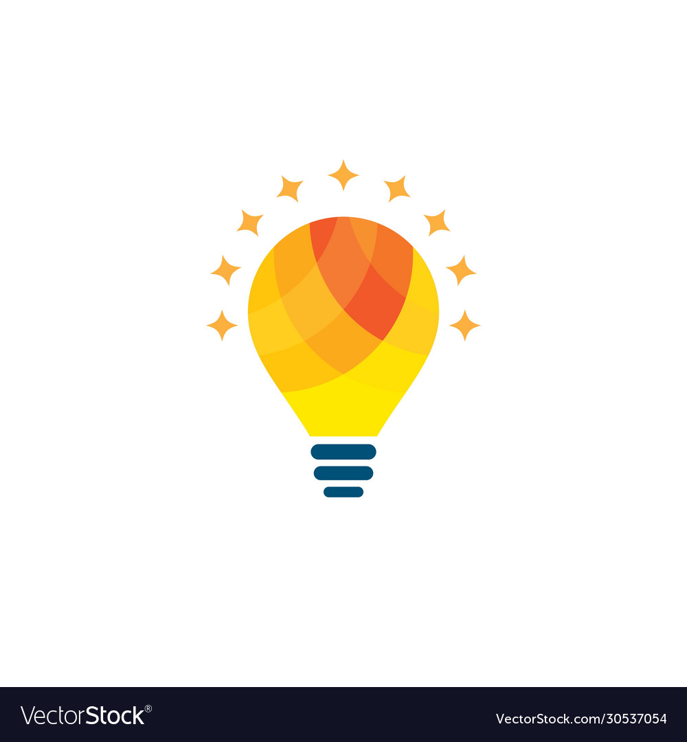Lightbulb icon vector image Lightbulb icon