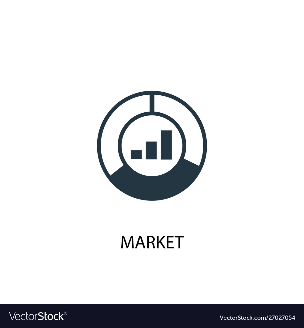 Market icon simple element
