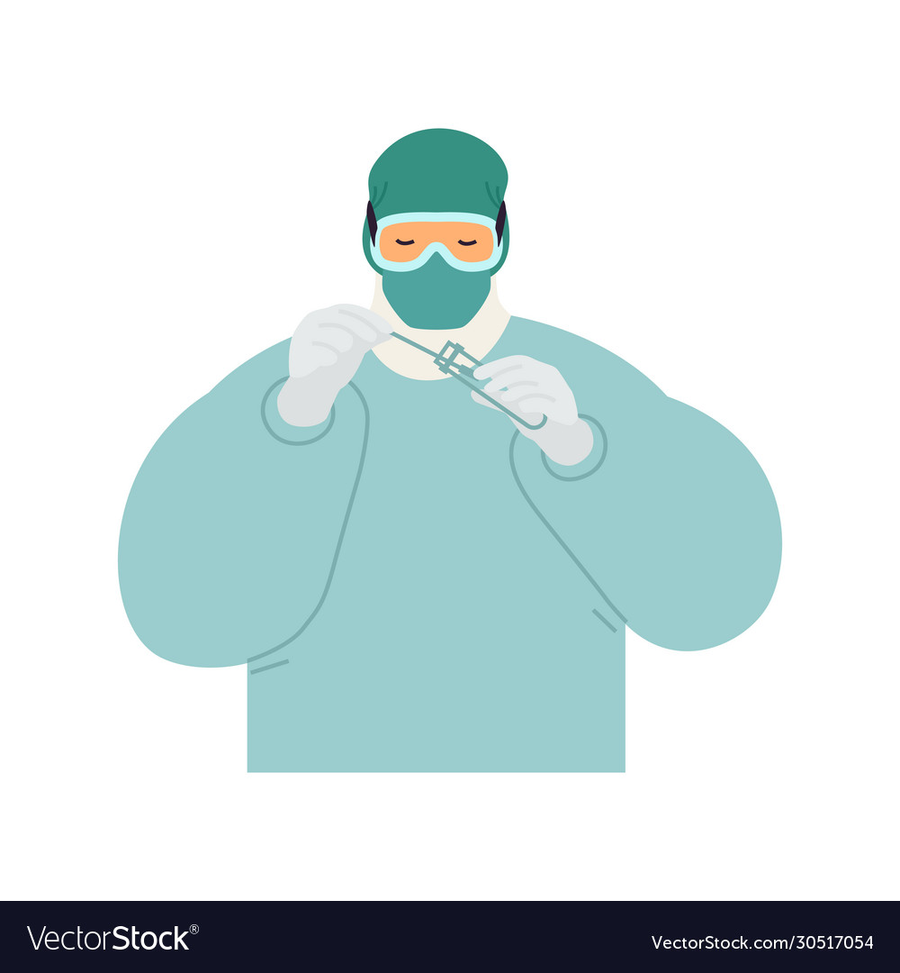 Nurse Holding Test Tube - Medical Staff