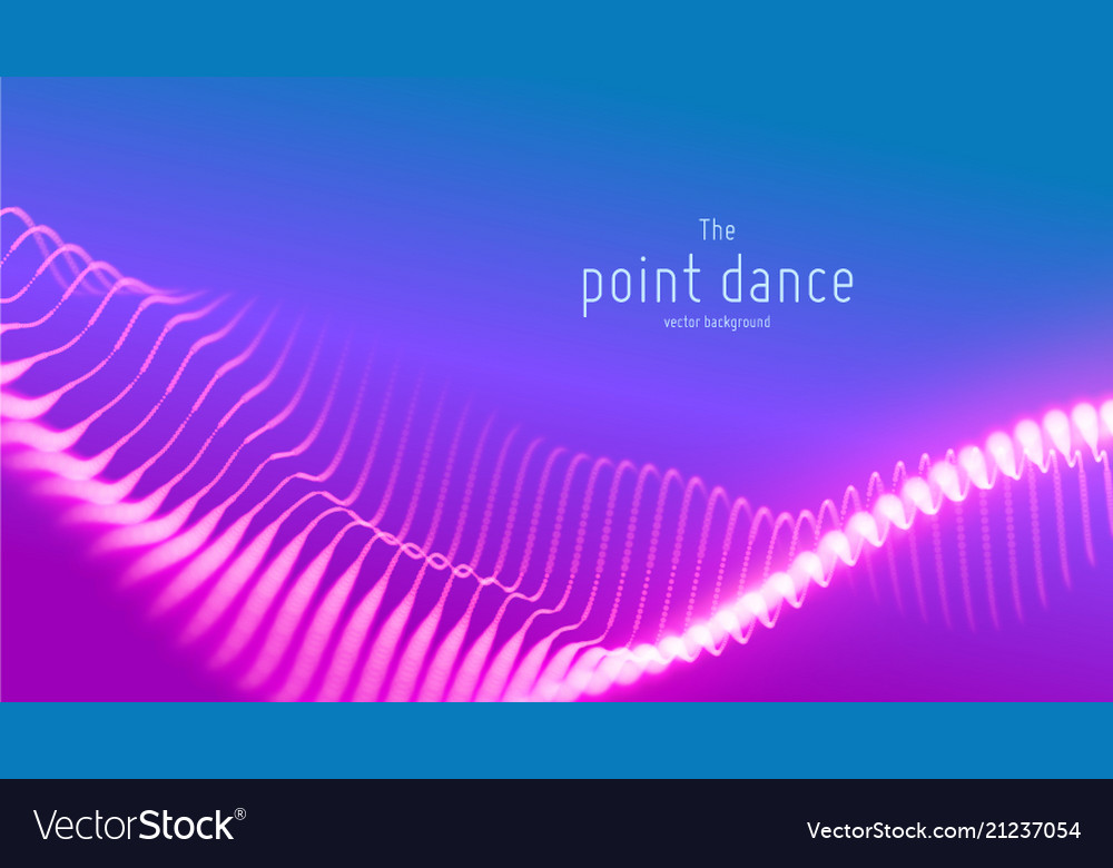 Violet Data Burst - Particle Wave