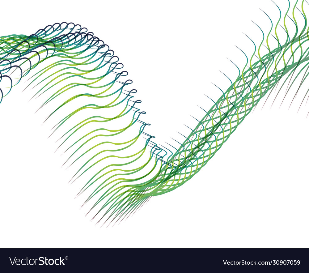 Abstract background blend wave line design vector image Abstract background blend wave line design
