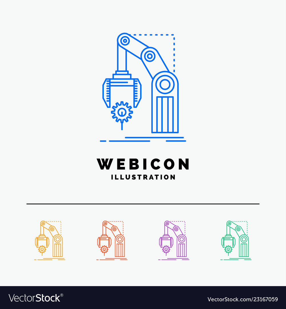 Automation factory hand mechanism package 5 color