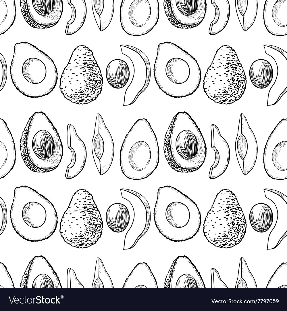 Avocado Slice Pattern