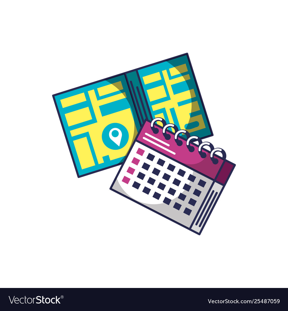 Calendar reminder with map guide location