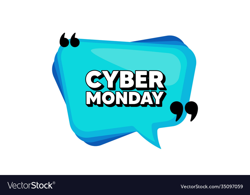 Cyber monday sale special offer price sign