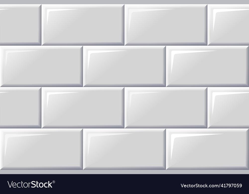 Decorative white tile