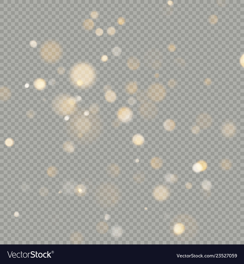 Effect of bokeh circles isolated on transparent