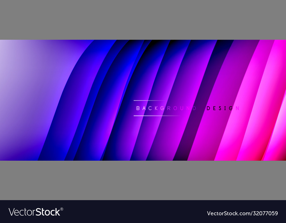 Fluid gradient waves with shadow lines and glowing Vector Image Fluid gradient waves with shadow lines and glowing