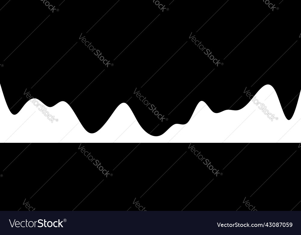 Hilly bumpy mountain shape background vector image Hilly bumpy mountain shape background