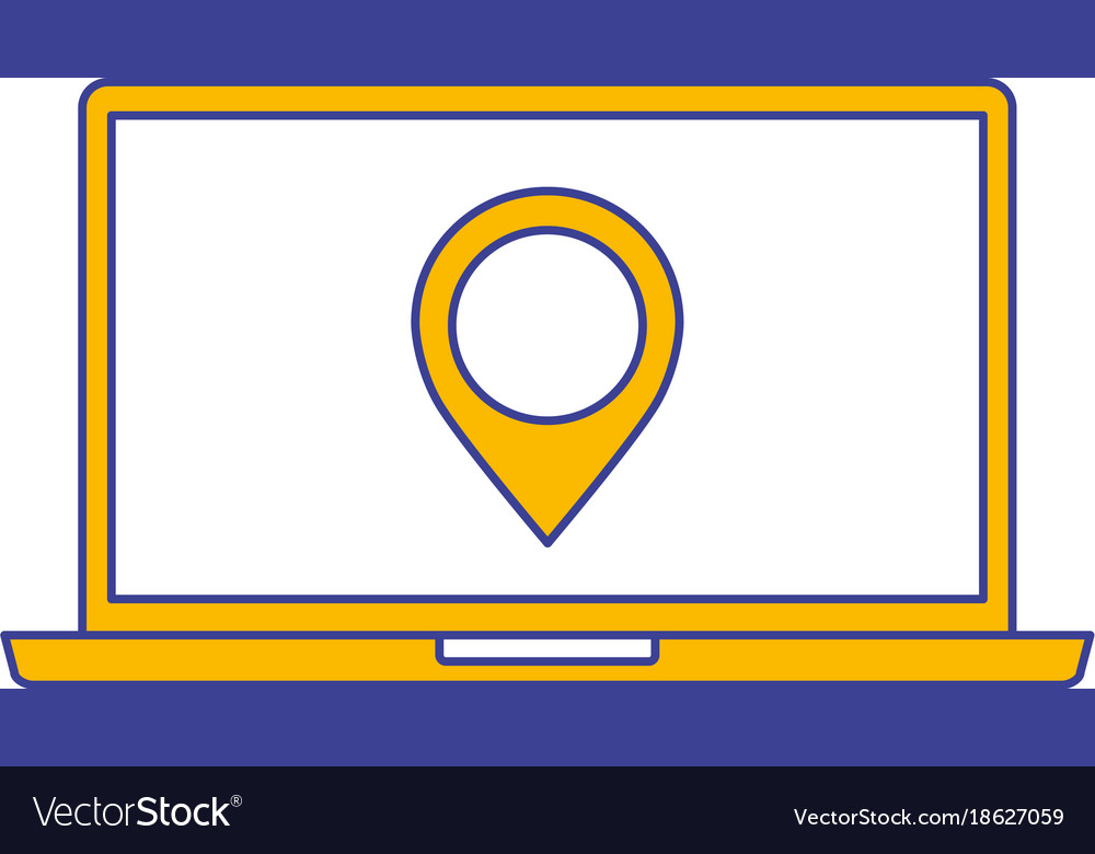 Laptop pin map navigation device screen technology