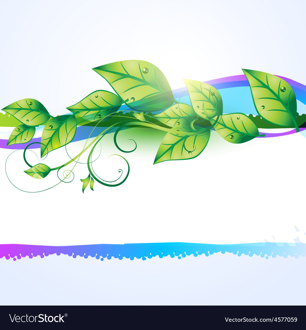 Leaf background Royalty Free Vector Image - VectorStock