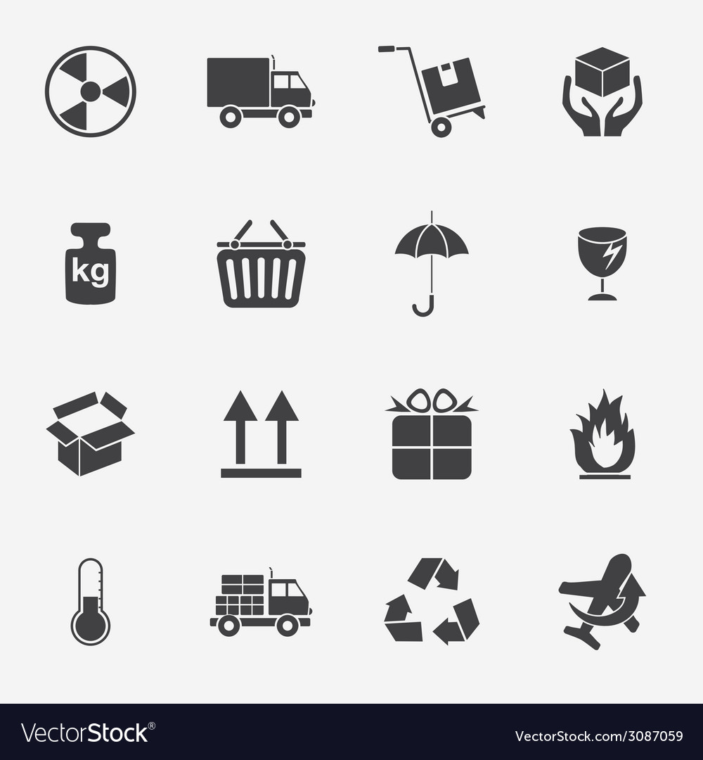 Logistic and packing icon Royalty Free Vector Image