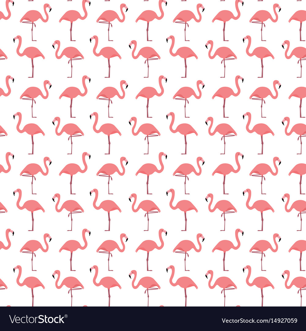 Seamless flamingo pattern
