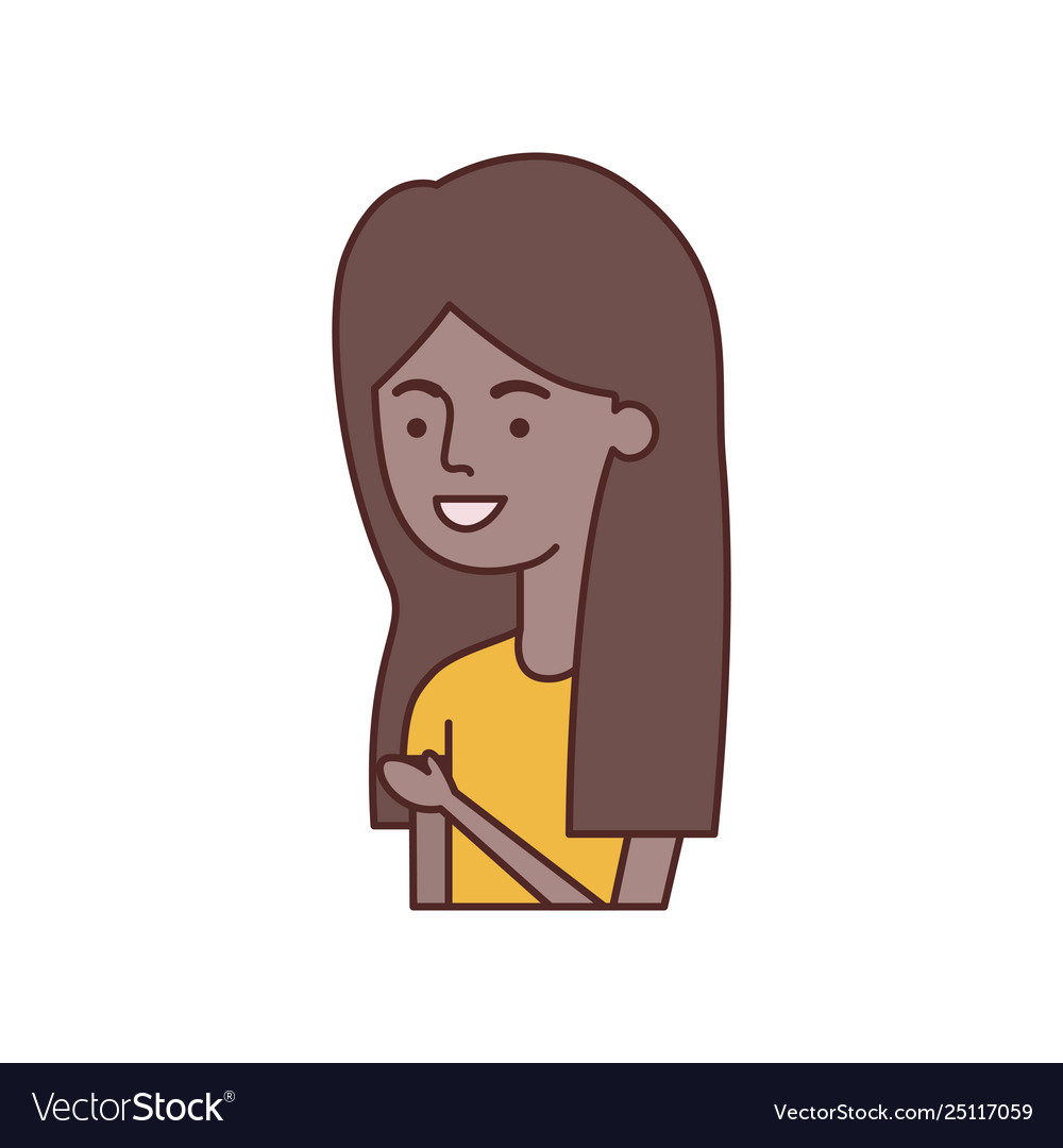 Young woman avatar character Royalty Free Vector Image