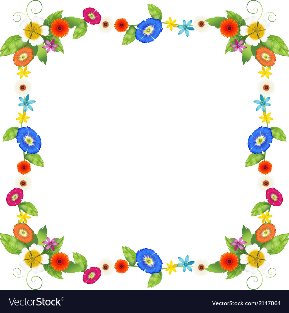 A colourful border design Royalty Free Vector Image