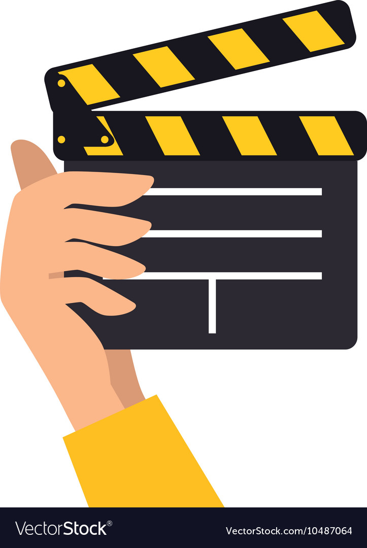 Clapboard movie action object