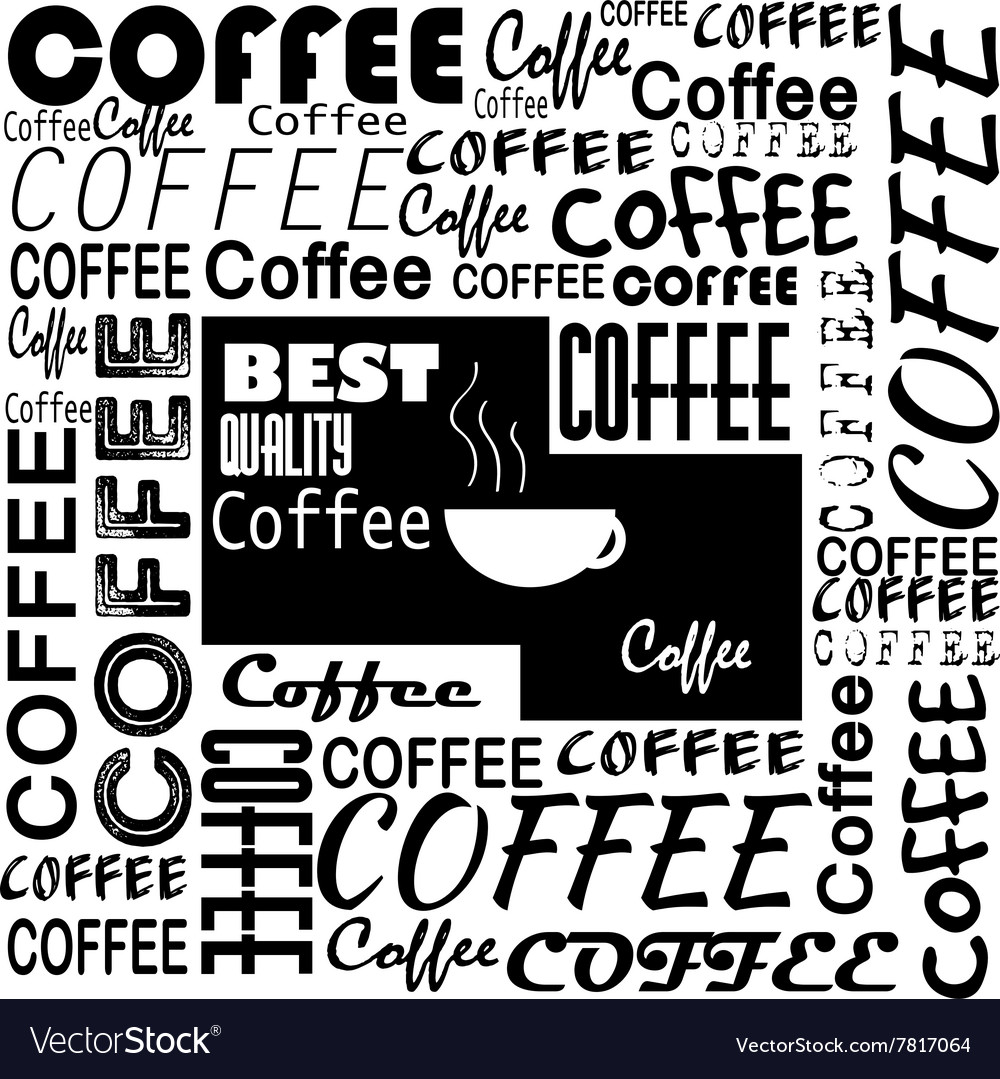 coffee cup with letters