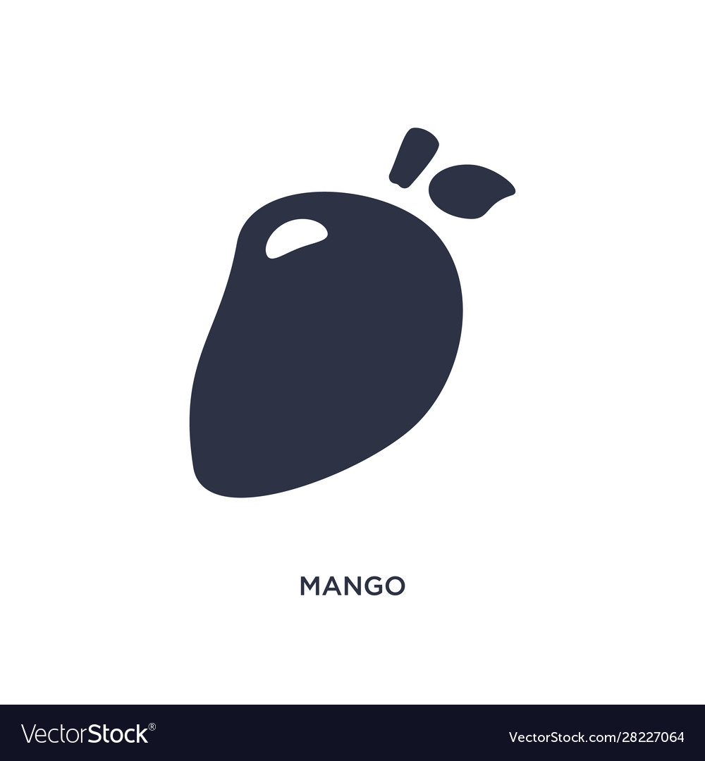 Mango icon on white background simple element