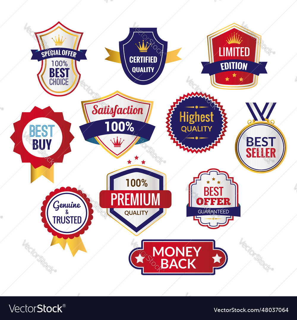 Special offer best buy choice certified Royalty Free Vector