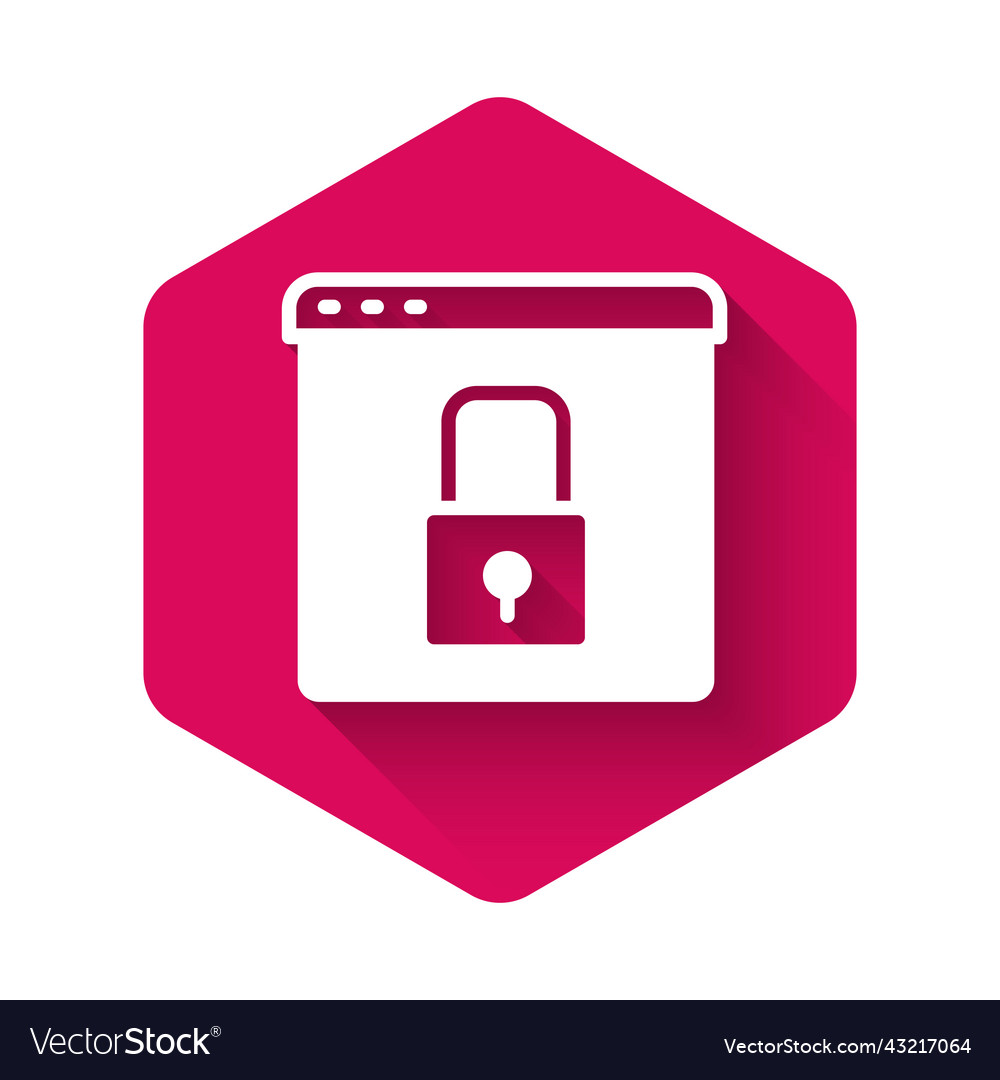 White secure your site with https ssl icon vector image White secure your site with https ssl icon