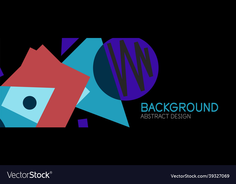 Abstract background blocks lines triangles vector image Abstract background blocks lines triangles