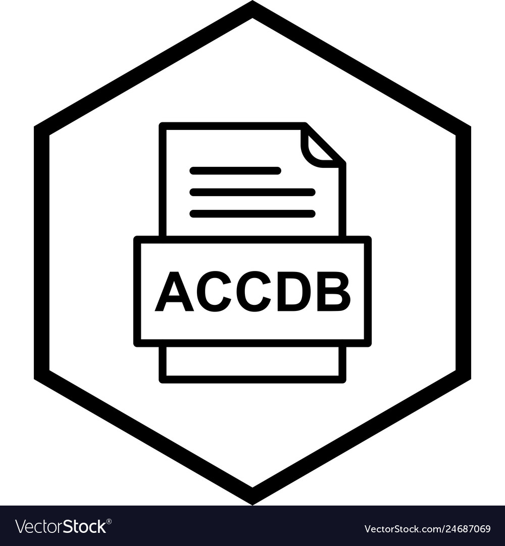 Accdb file document icon
