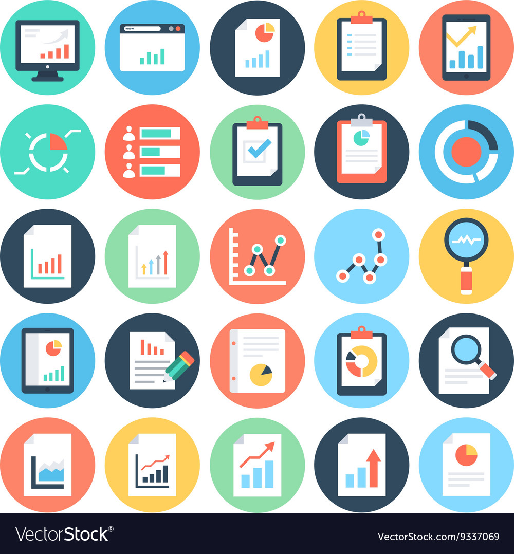 Analytics & Reports Icon Set