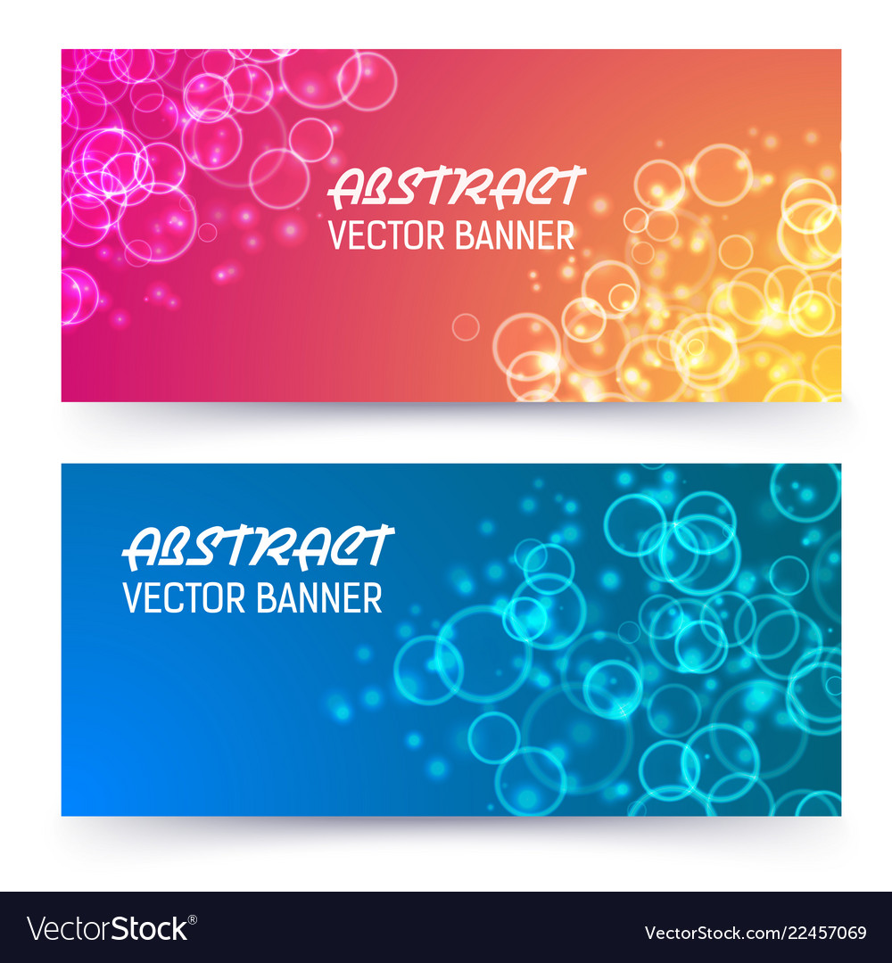Bokeh banner background design