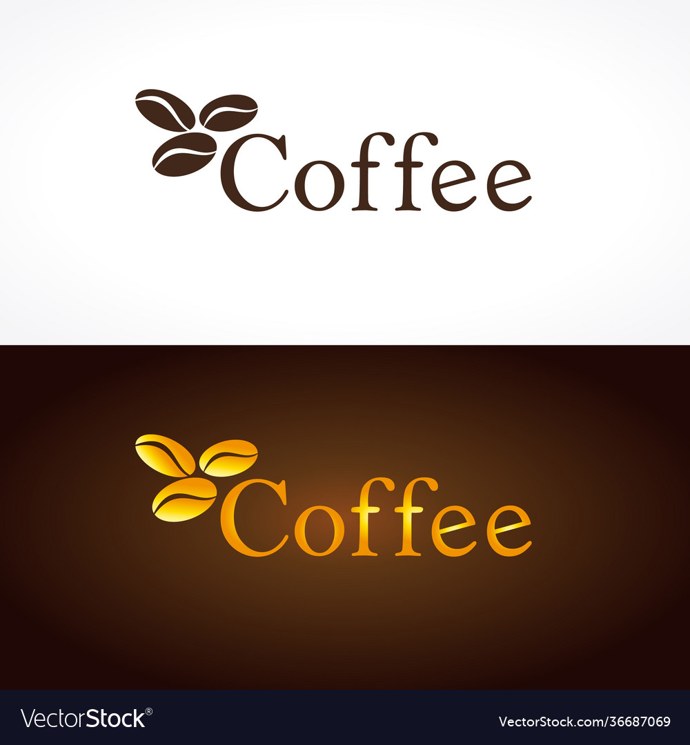 Coffee company logo beans