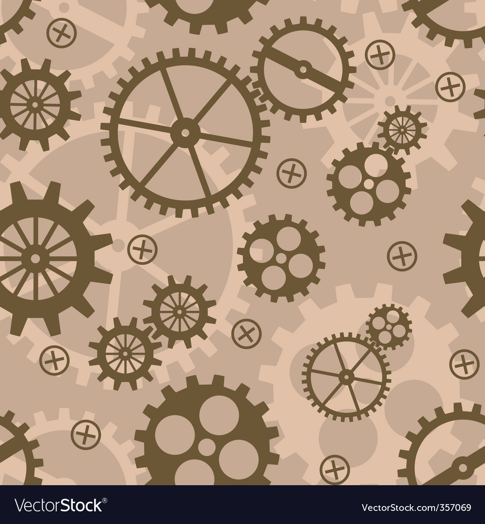 Cog Mechanism Nahtlose Muster