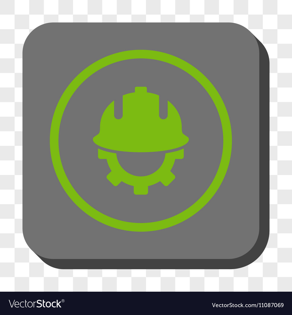 Development helmet rounded square button