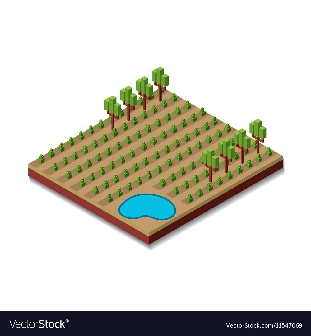 Farm fresh isometric icon