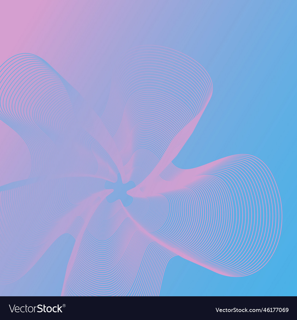 Light geometric background with wave lines