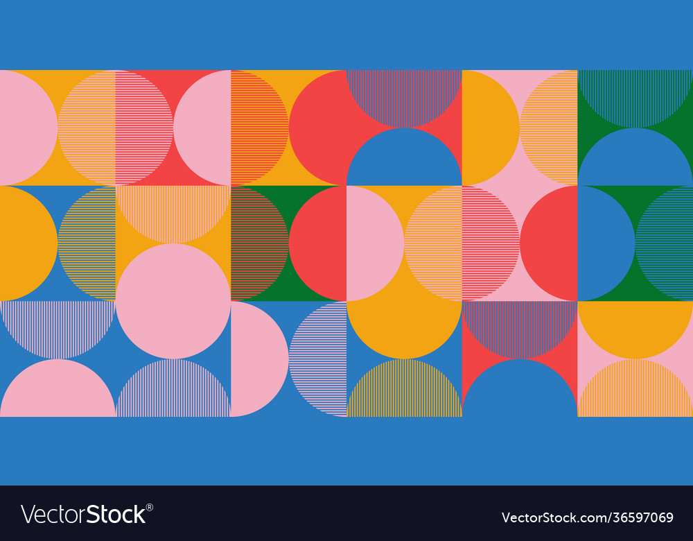 Mosaic abstract pattern design vector image Mosaic abstract pattern design
