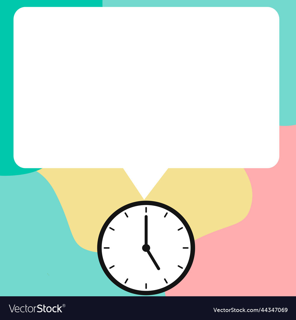 Presenter with conversation bubble showing new vector image Presenter with conversation bubble showing new