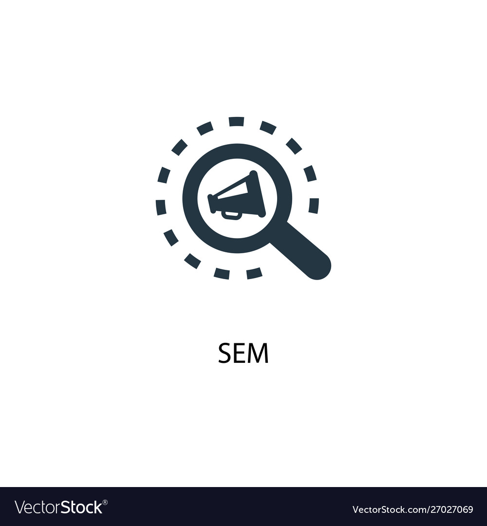 Sem icon simple element concept