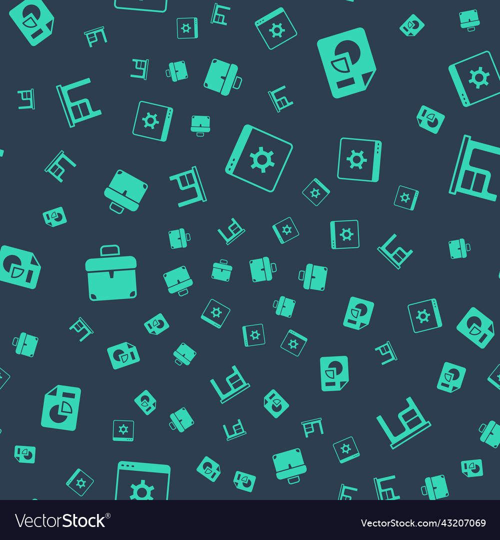 Set browser setting document with graph chart vector image Set browser setting document with graph chart