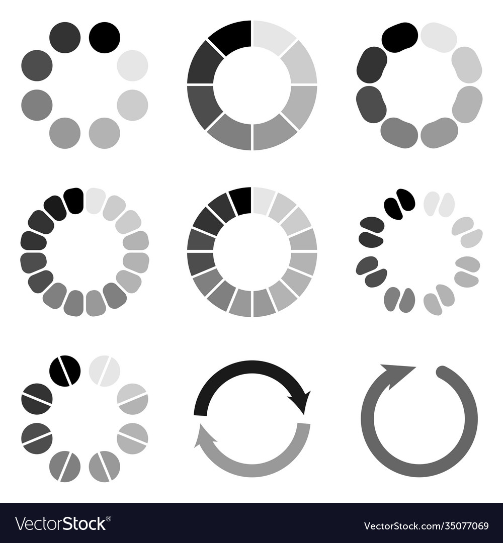 Set different load icon circle website buffer