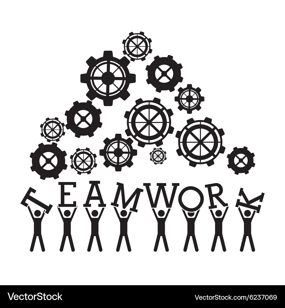 Teamwork design Royalty Free Vector Image - VectorStock