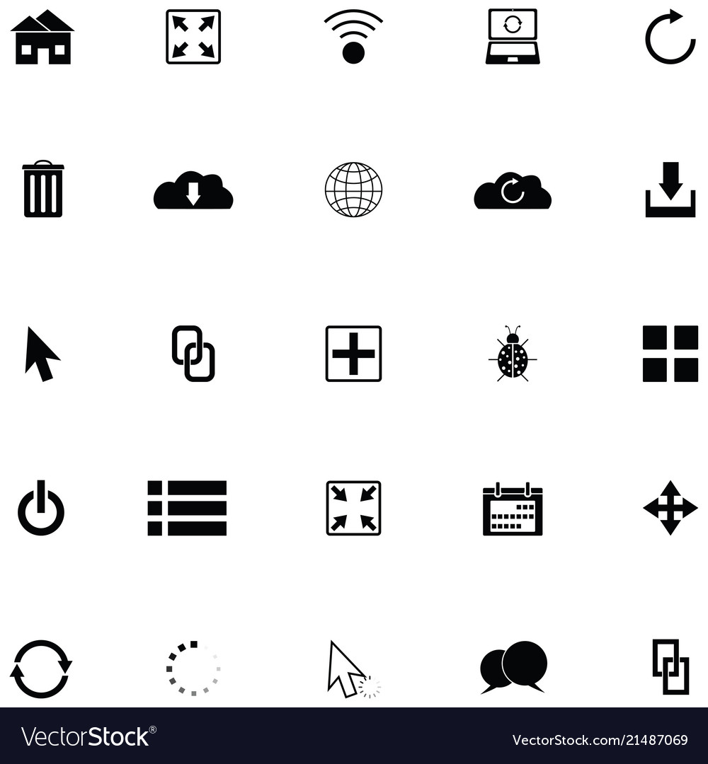 Web icon set